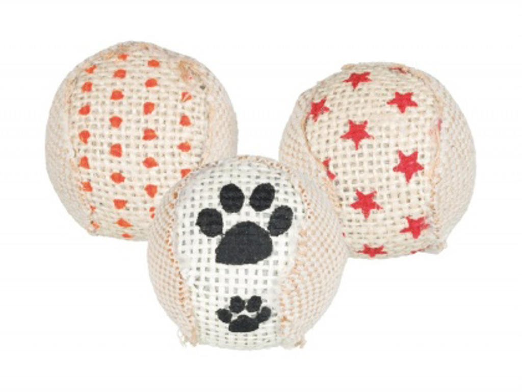 TRIXIE RASLEBOLDE KATTELEGETØJ Ø 5 CM / 3 STK