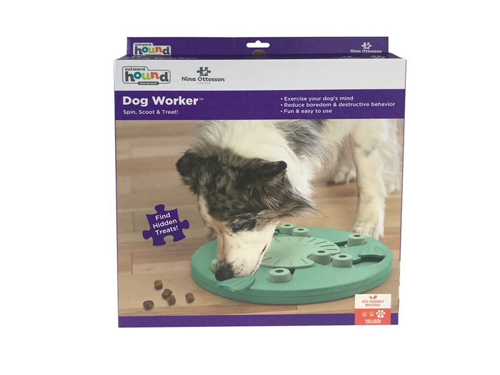 Nina Ottosson Dog Worker Plast 38 x 36 x 6,5 cm – Avanceret Hundespil