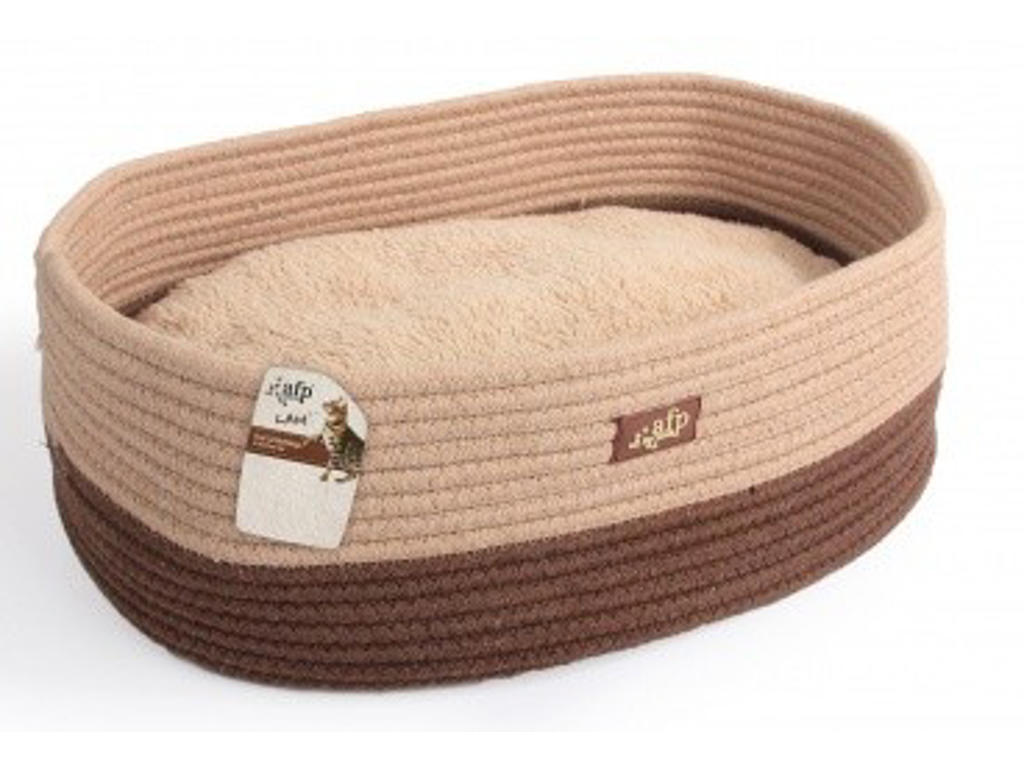 Lam-Weaved Cat bed tan