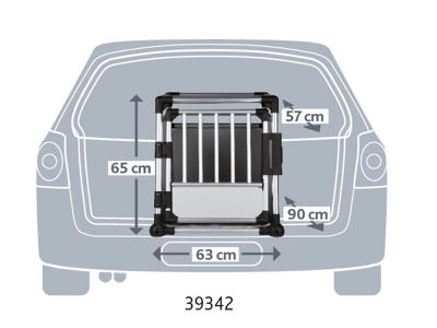 Transportbur aluminium 63 × 65 × 90 cm