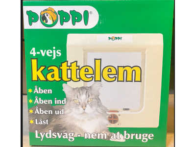 Kattelem 4-vejs 23,5 x 24 cm – Lydsvag Kattelem