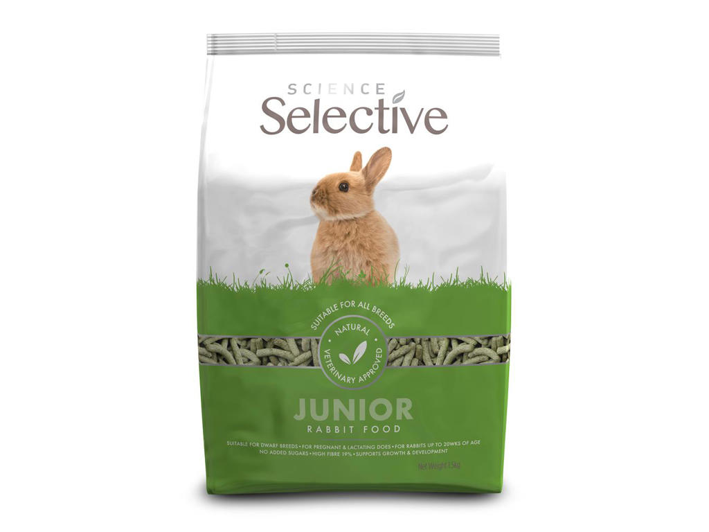 Science Selective Kanin Junior 1,5 kg – Premium Foder til Unge Kaniner med Højt Proteinindhold
